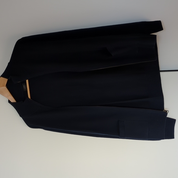 JCrew full zip up sweater. 100% merino wool. - Picture 6 of 8